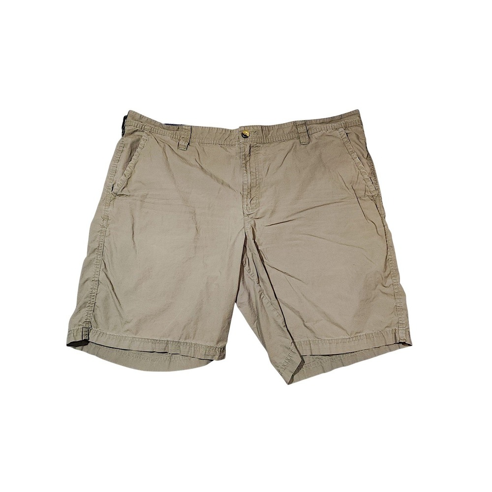 Columbia Shorts 42 x20 Mens Tan Beige Cotton Chino Hiking Outdoor Utility Casual
